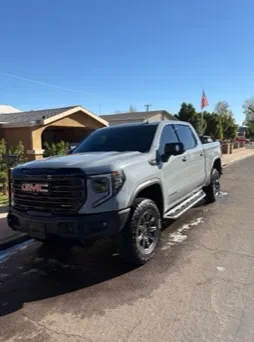 Clean GMC truck exterior after a mobile detail